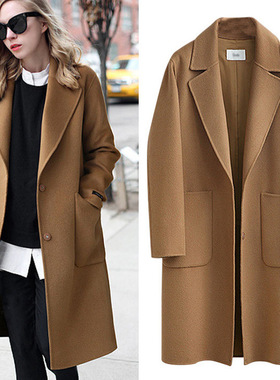 Luxury chic Russian beauty coat俄罗斯轻奢气质双面呢长款大衣