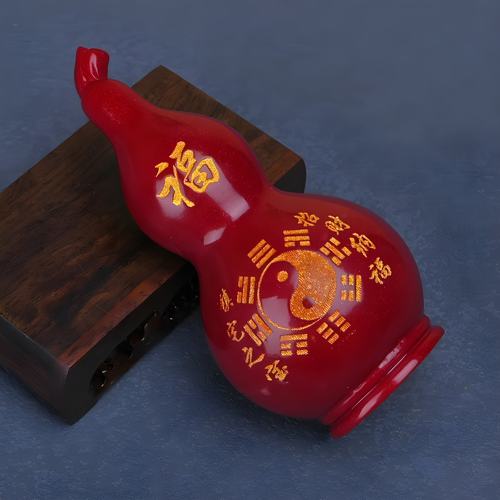 天然原矿朱砂紫金砂八卦福禄葫芦祝福摆件镇宅转运家用客厅装饰品