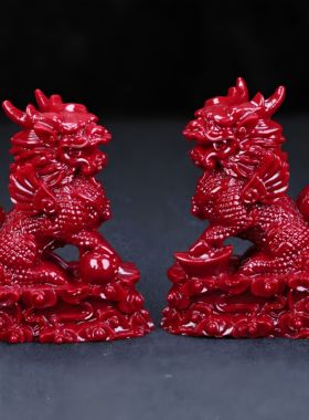 朱砂紫金砂麒麟摆件转运客厅办公桌面摆件礼品工艺品