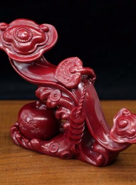 朱砂原矿天然如意摆件紫金镇宅客厅平安招财玄关居家工艺品饰品