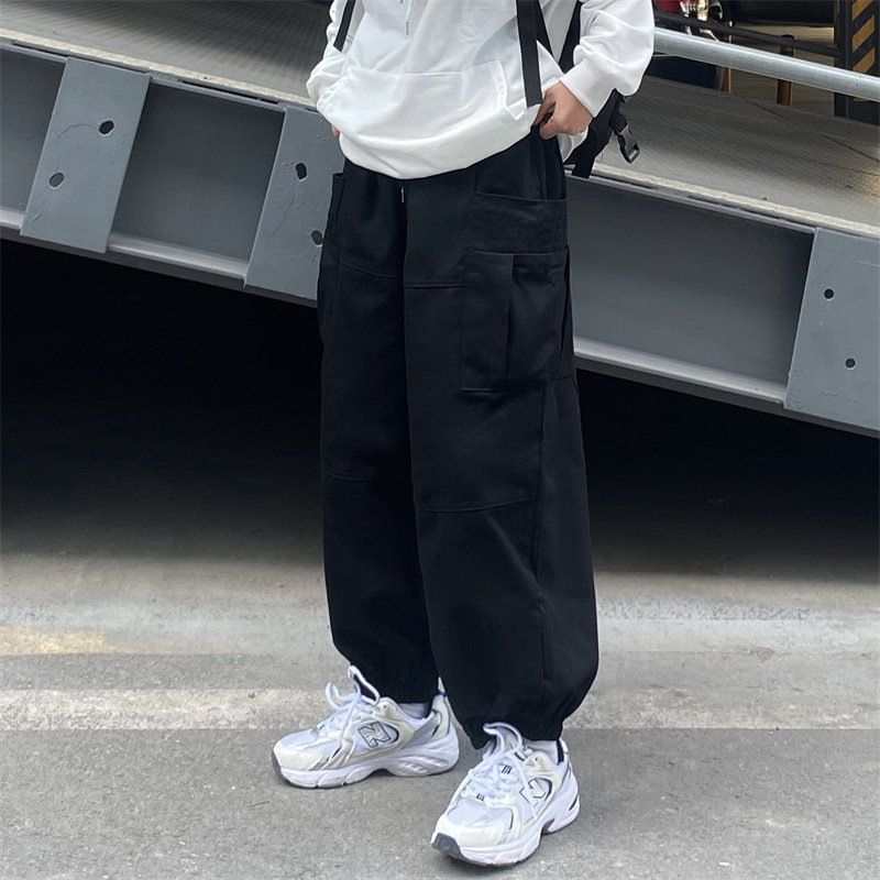 2022春款男束脚裤灯笼裤直筒宽松工装大口袋休闲九分裤h7031P40,男装休闲裤,星座1013-1