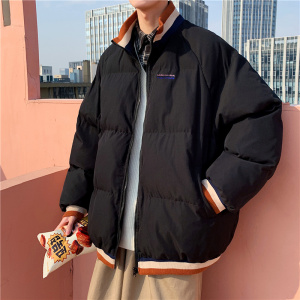 冬款男棉衣字母印花棒球立领加厚保暖面包棉服休闲外套Y226图片