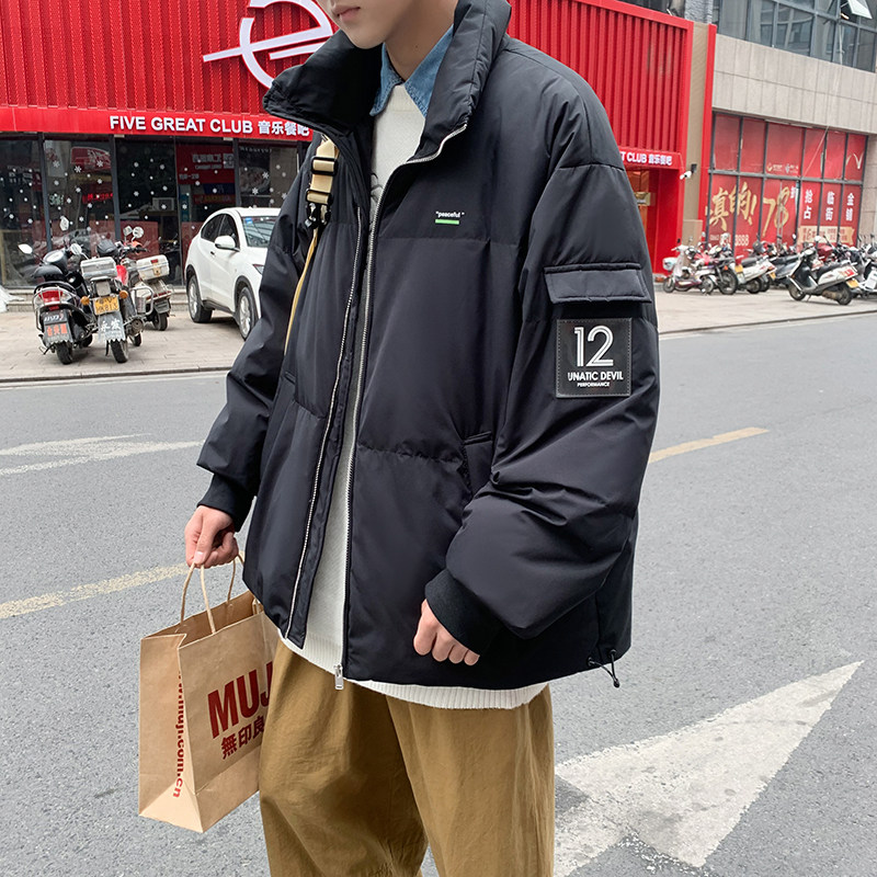 冬款男棉衣字母印花工装口袋立领保暖面包棉服休闲外套Y8798,男装棉衣,星座1013-1