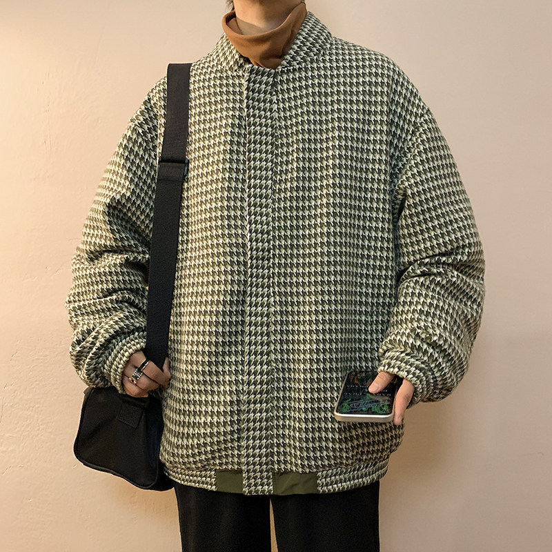 港风春款男夹克两面穿棒球立领条纹拼色拉链冲锋衣外套J,男装夹克,星座1013-1