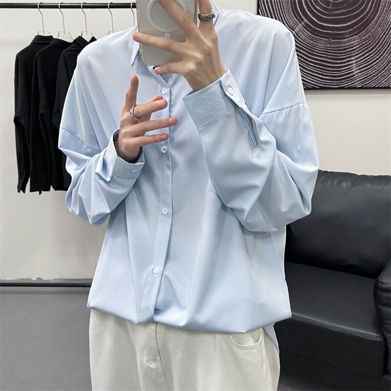 港风春夏款男装休闲衬衫长袖韩版夜店翻领衬衣CS170P30,男装衬衫,星座1013-1