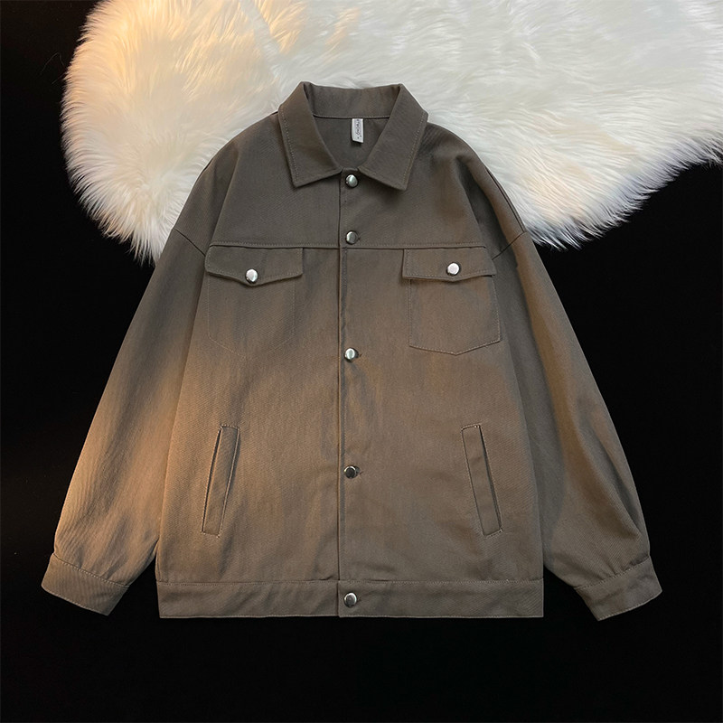 加厚秋冬款男夹克工装单排扣大口袋休闲纯棉外套JK17P60,男装夹克,星座1013-1