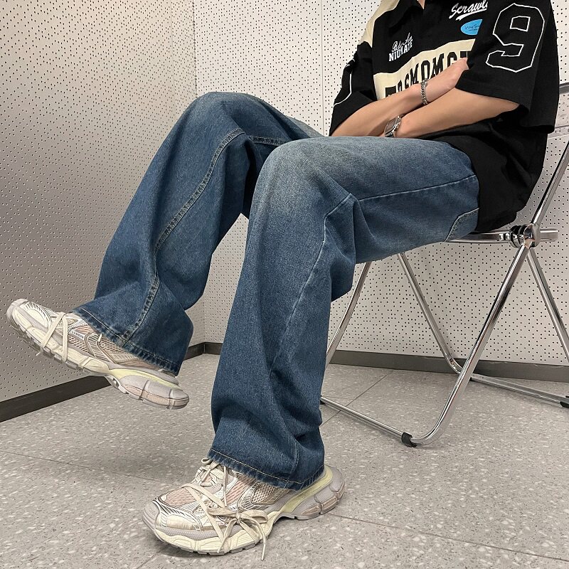 高品质夏款男牛仔裤渐变色牛仔长裤nk612P45,男装牛仔裤,星座1013-1
