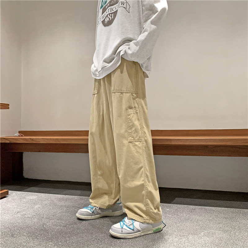 秋冬款男休闲裤工装口袋直筒宽松休闲长裤h59P40,男装休闲裤,星座1013-1