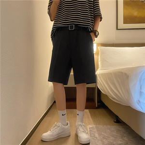夏款男短裤休闲西裤百搭五分马裤D12图片