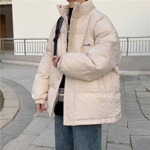 冬款男棉衣立领字母印花加厚棉袄休闲面包服外套Y6540图片