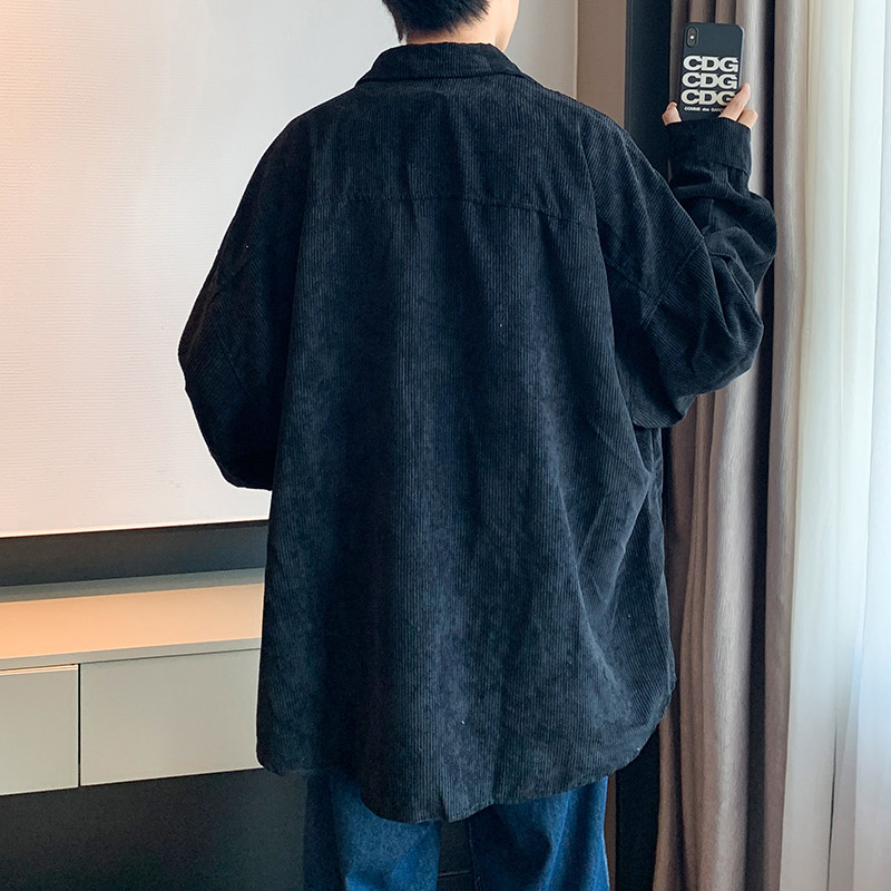 冬款男款衬衫加厚灯芯绒长袖韩版百搭衬衣CS36,男装衬衫,星座1013-1