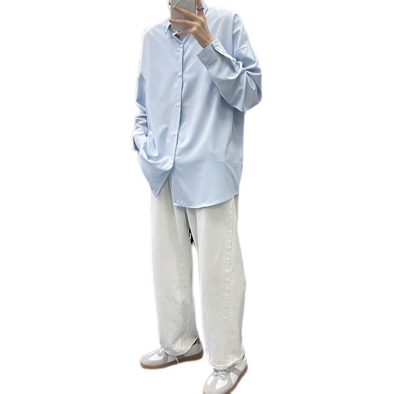 2021港风春夏款男装休闲衬衫长袖韩版翻领衬衣CS170P30,男装衬衫,星座1013-1