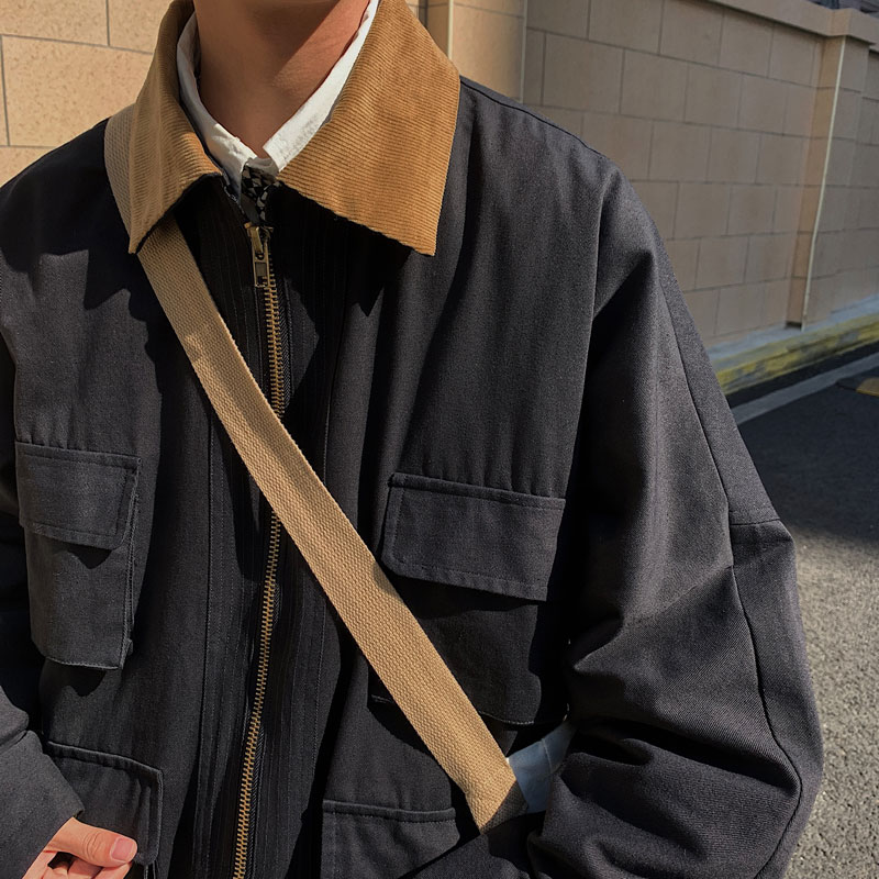 2022港风春款男夹克工装大口袋休闲外套JK081P65,男装夹克,星座1013-1