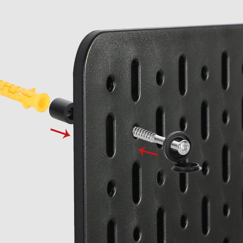 洞洞板配件墙面打孔安装宜家螺丝桌面链接配件支架固定器强力墙贴