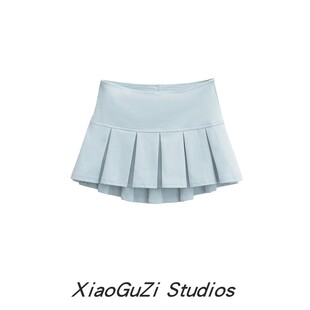 小谷姿时尚新款辣妹性感低腰防走光百褶裙迷你裙休闲运动半身裙女