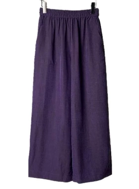 【100%桑蚕丝紫龟黑龟双穿直筒裤】香云纱松紧腰dz316