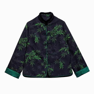 【竹子鹅绒服上衣】有加大码！香云纱填充90鹅绒服外套tt7081