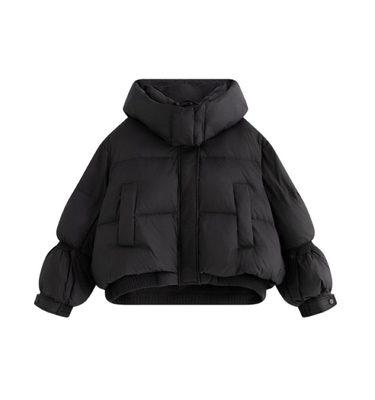 【90鹅绒服】2025新款冬季连帽加厚羽绒服鹅绒服D24618