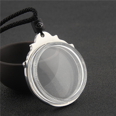 透明可打开装佛牌擦擦盒项链挂件