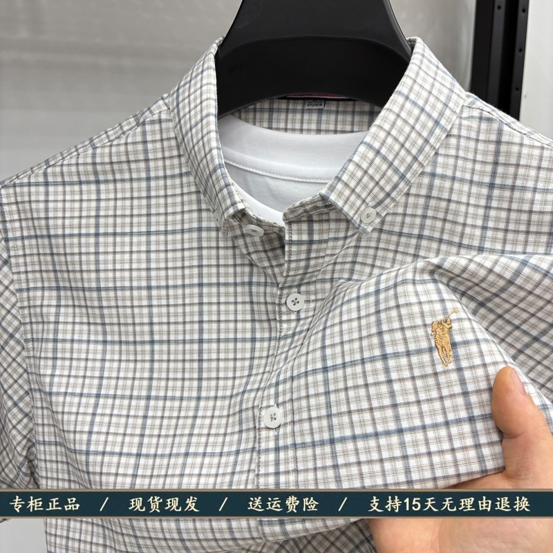 【品牌折扣】濮森保罗短袖衬衫男
