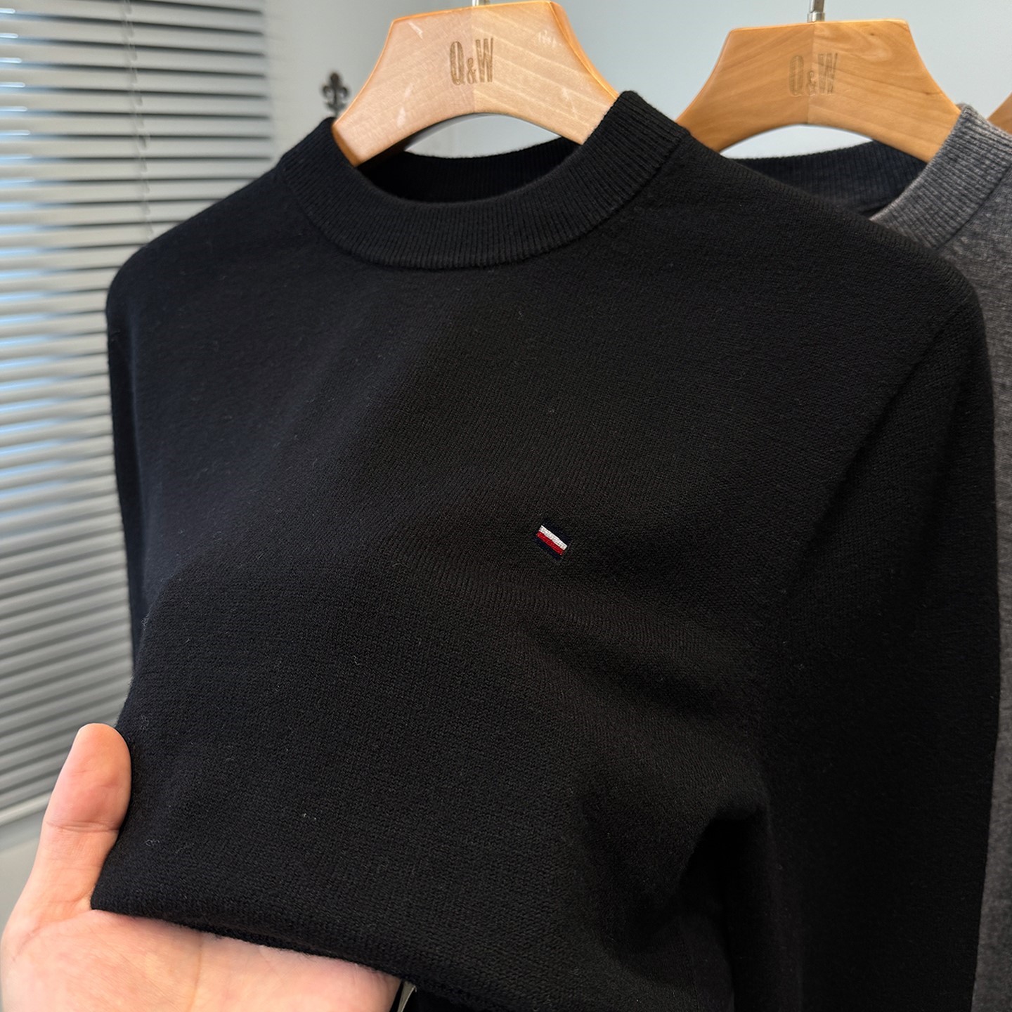 无缝一体超细美丽100%绵羊毛衫男