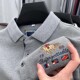 专柜品质 高端polo衫 男长袖 万针刺绣 春秋季 商务翻领纯棉t恤潮