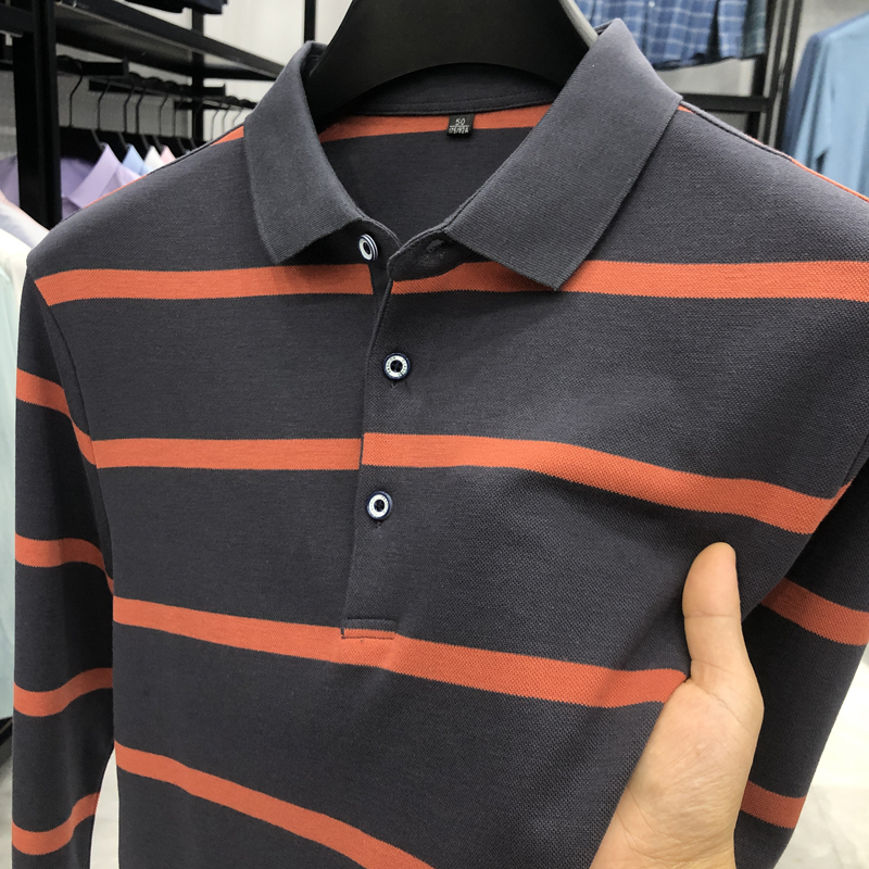 商场同款含棉长袖T恤男士