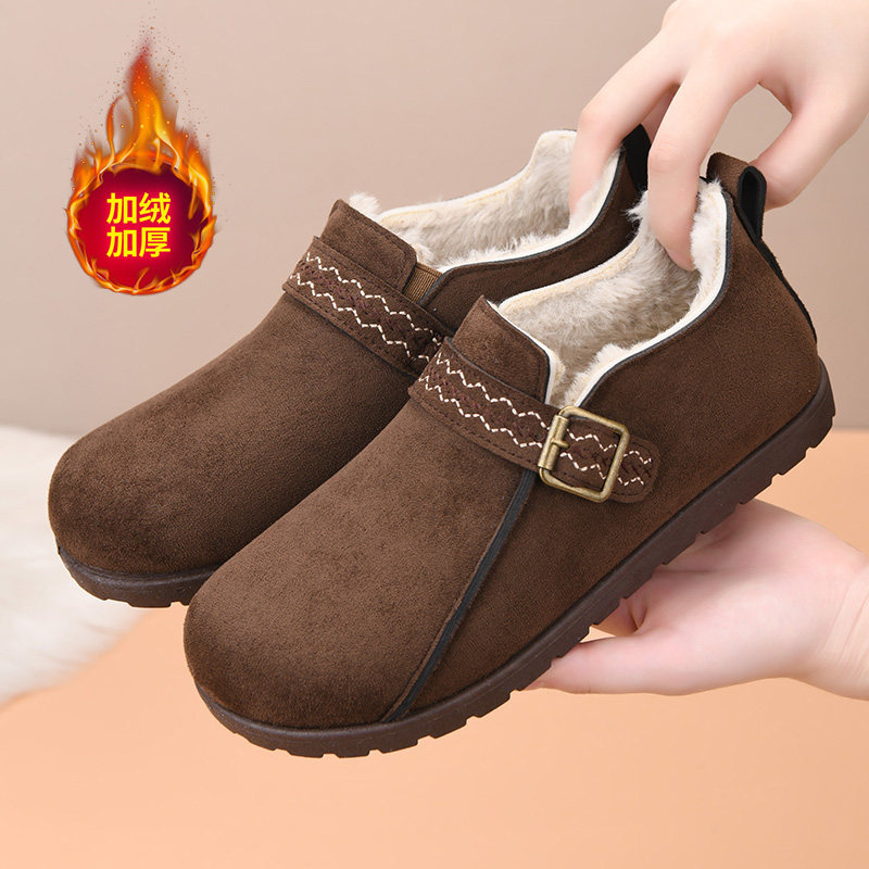 老北京棉鞋女冬季加绒保暖勃肯鞋软底加厚防滑妈妈鞋棉靴休闲防寒,女鞋,棉鞋,淘宝优惠券,粉丝福利购,淘宝优惠卷