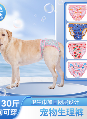 大狗生理裤 金毛胖狗姨妈裤 中大型犬母狗月经裤狗狗防骚扰安全裤