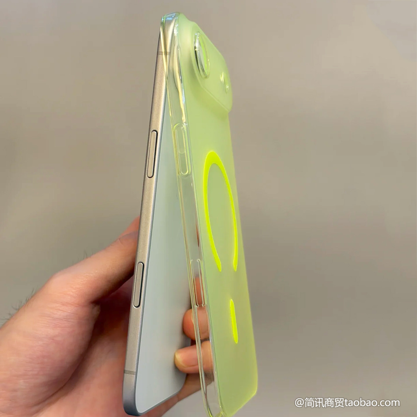 轻薄0.8mm冰雾PC适用iPhoneAir手机壳苹果Air超薄磁吸充电保护壳17/16/15Plus透明夏日荧光绿14/13磨砂硬外壳