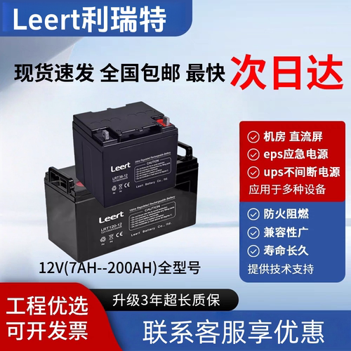 利瑞特12V蓄电池UPS直流屏