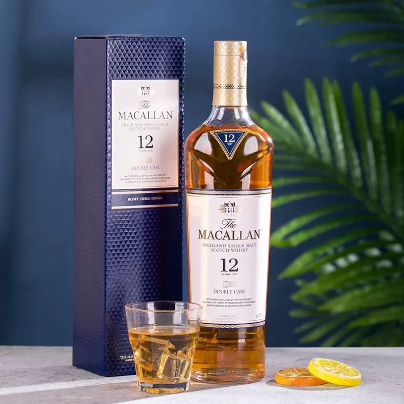 正品行货麦卡伦12年蓝钻单一麦芽苏格兰威士忌蓝盒700ml