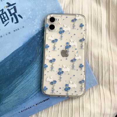 碎花兔兔手机软壳圣诞礼物