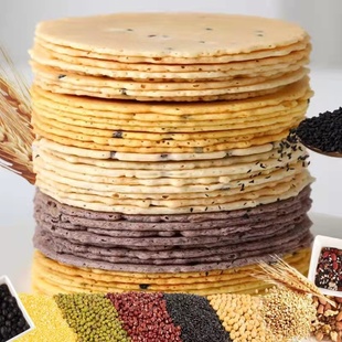 村一坊山西压饼晋城泽州特产压饼PK昔阳薄饼芝麻饼