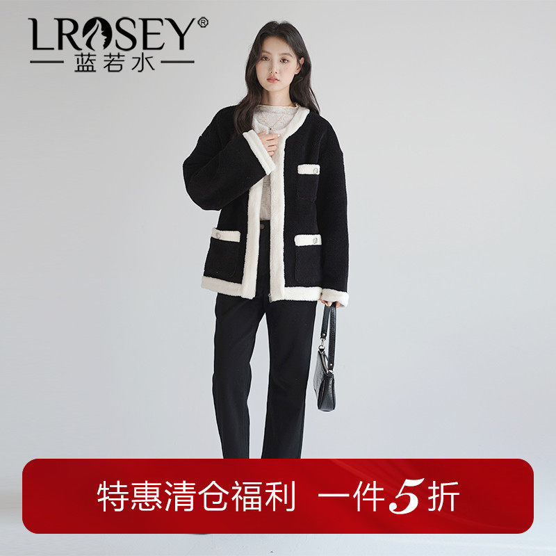 蓝若水大码女装仿羊羔毛小香风外套胖mm冬季新款加厚保暖洋气上衣,女装/女士精品,常规大码外套,淘宝优惠券,粉丝福利购,淘宝优惠卷