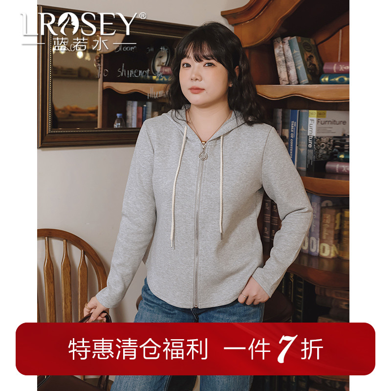 蓝若水卫衣外套显瘦连帽上衣休闲