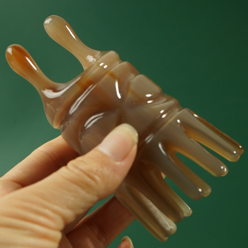 牛角按摩洗头梳抓头皮鼻梁美鼻器