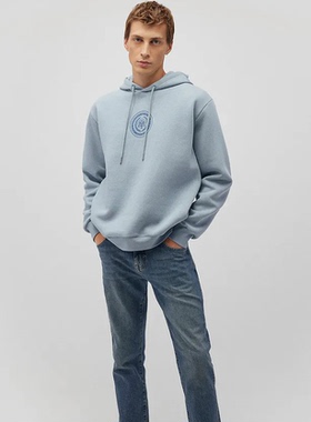 土耳其mavi蓝色运动连帽卫衣男
