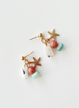 土耳其boise小众设计超仙海星耳环夏日百搭耳饰高级感耳钉