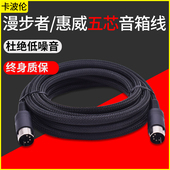 A300 5芯主副音箱连接线S1000MA漫步者R1900TV R2000db S201音响