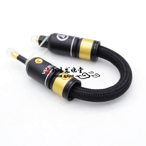 艾利和播放器连接PHA3 MOJO HUGO圆头3.5转方口玻璃光纤线optical