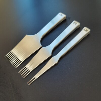 法斩六菱斩BEAGLE精细皮件打孔工具铁齿比格出品