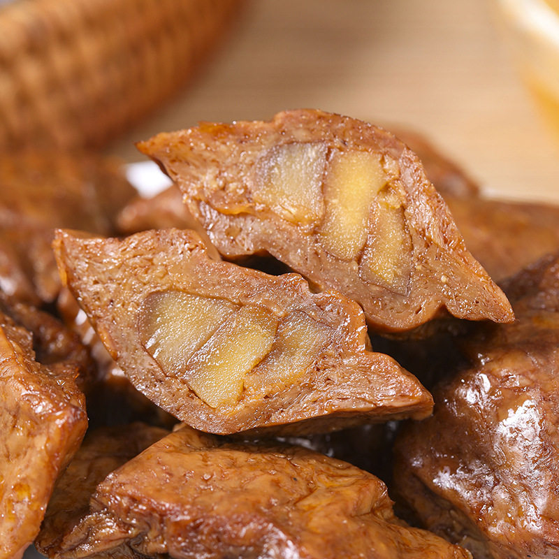 漳州佰年食品板栗豆干夹笋豆脯烤肉豆干夹心零食福建特色零食250g