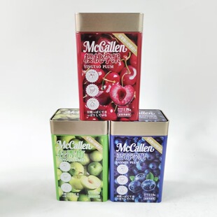 迈卡伦mccallen208g118g蓝莓李果蜜饯凉果*2罐铁盒装解馋零食休闲