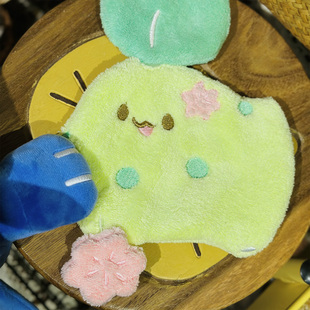 精灵宝可梦软乎乎菊草叶擦手巾擦手毛巾