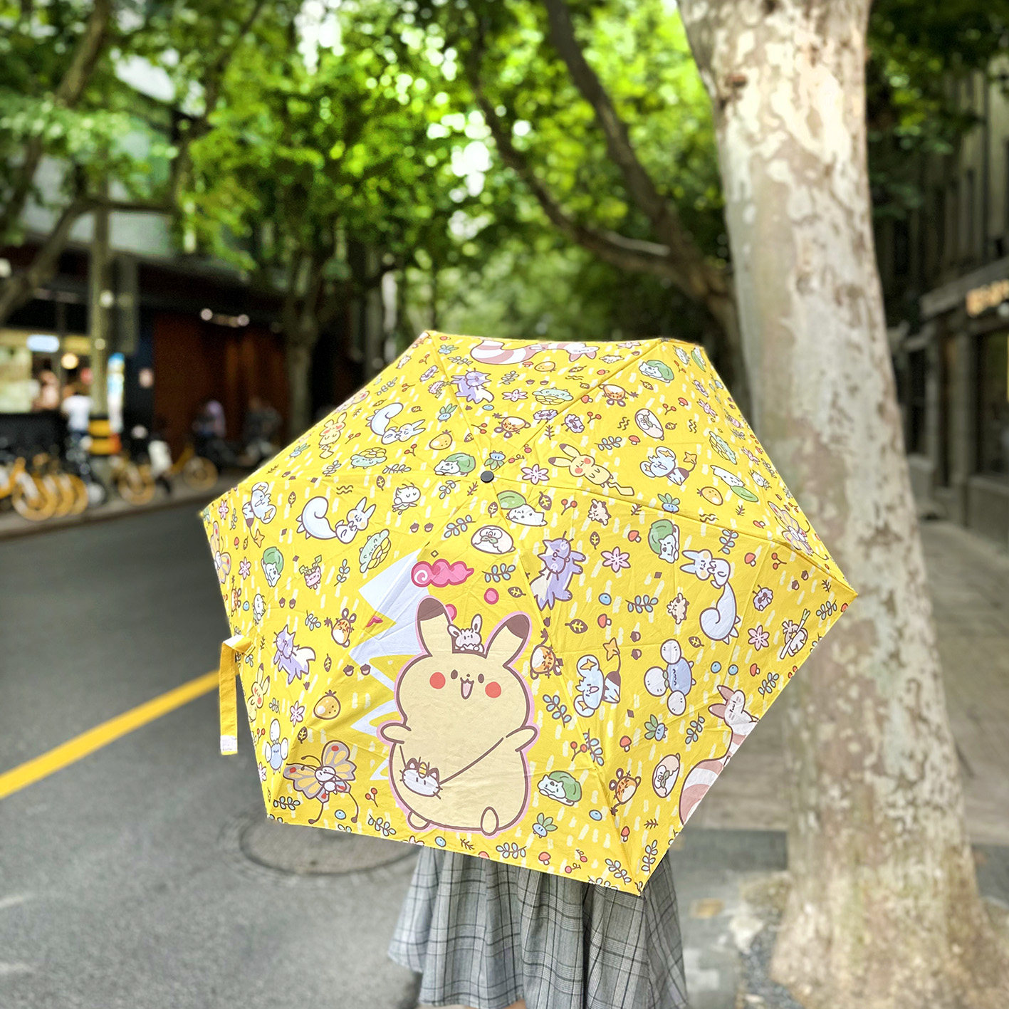 精灵宝可梦晴雨伞可爱