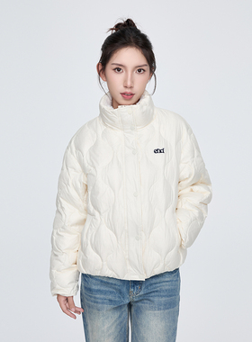 KSXN 葫芦绗线羽绒服冬季保暖时尚立领百搭情侣外套