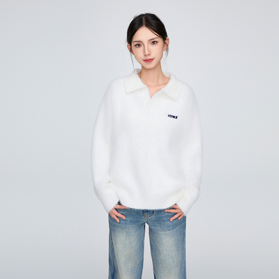 【Endweep官方店】翻V领毛衣