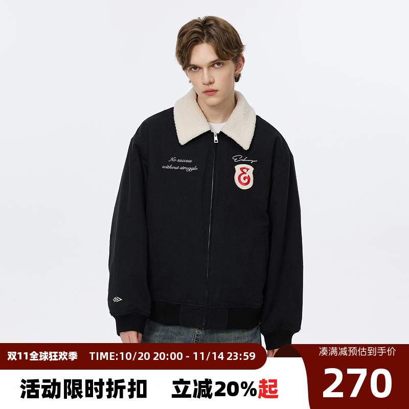 夹克Endweep翻领秋季宽松
