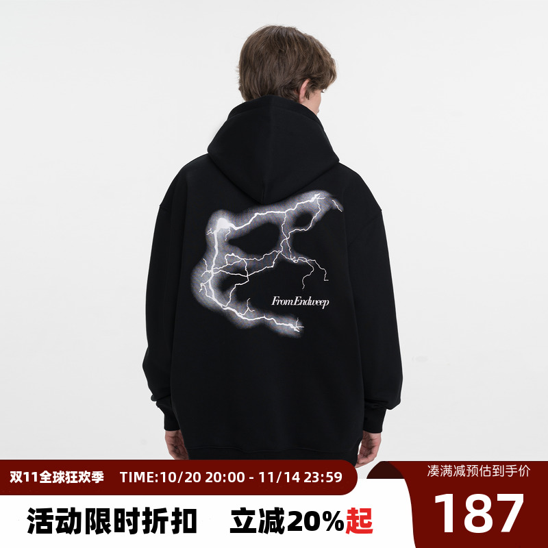 Endweep宽松休闲Endw闪电卫衣
